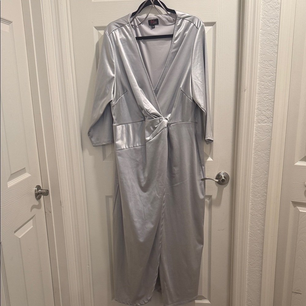 Elegant Silver Women's Robe